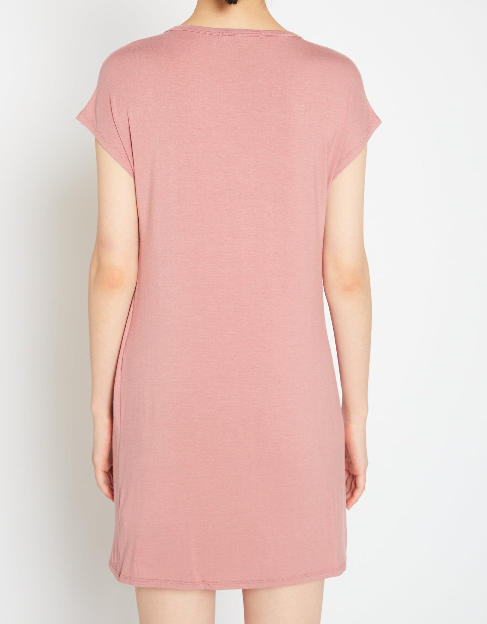 Basic Women's V-Neck Mini Wrap Dress by Shop at Konus
