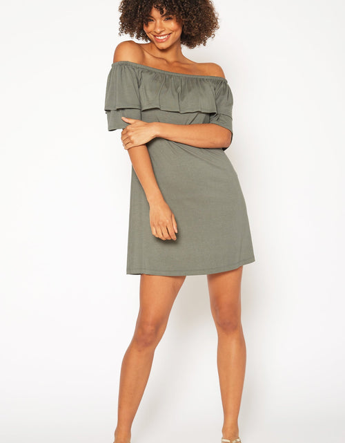 Load image into Gallery viewer, Women's Basic Off Shoulder Midi Dress by Shop at Konus
