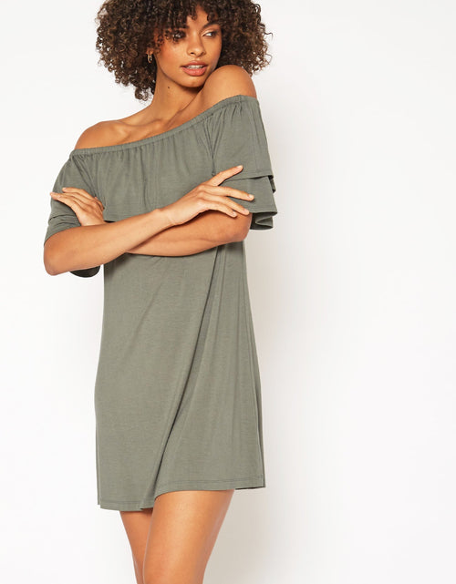Load image into Gallery viewer, Women's Basic Off Shoulder Midi Dress by Shop at Konus

