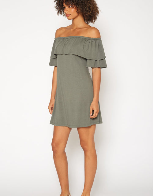 Load image into Gallery viewer, Women's Basic Off Shoulder Midi Dress by Shop at Konus
