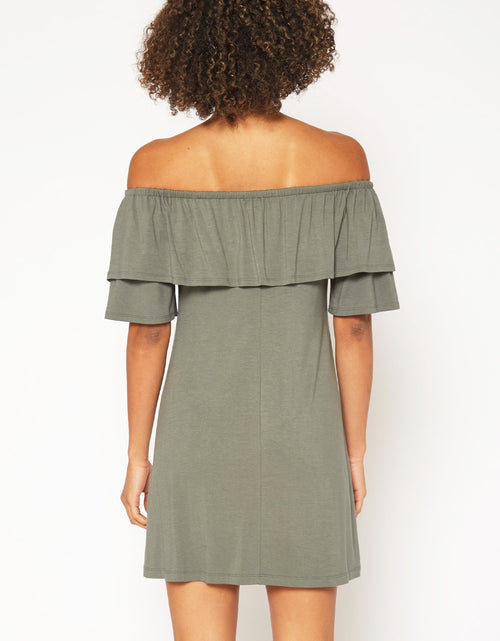 Load image into Gallery viewer, Women's Basic Off Shoulder Midi Dress by Shop at Konus

