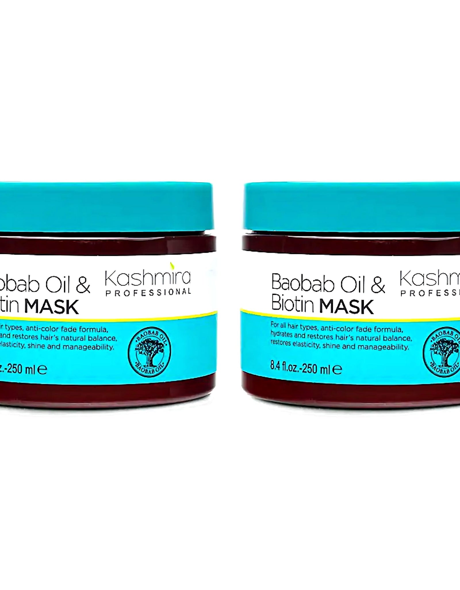 Baobab Oil & Biotin Professional Repairing Hair Mask - 2-Pack
