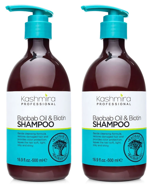 Load image into Gallery viewer, Baobab Oil &amp; Biotin Professional Cleansing Shampoo - 2-Pack
