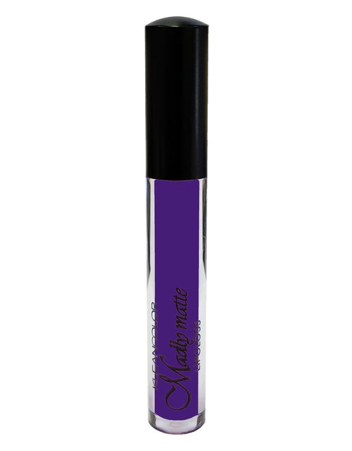 Load image into Gallery viewer, KLEANCOLOR Madly Matte Lip Gloss - Electric Violet
