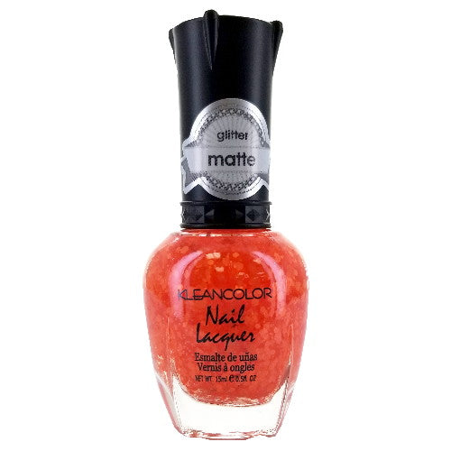 Load image into Gallery viewer, KLEANCOLOR Glitter Matte Nail Lacquer - Poppy Field
