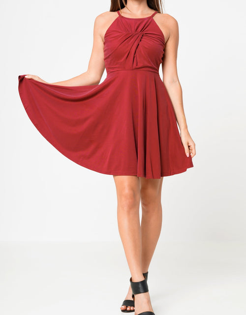 Load image into Gallery viewer, Women's Halter Neck Gathered Front Dress by Shop at Konus
