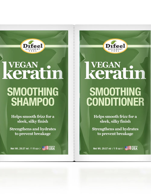 Load image into Gallery viewer, Difeel Vegan Keratin Anti-Frizz Shampoo &amp; Conditioner Combo Packet 2oz. by difeel - find your natural beauty
