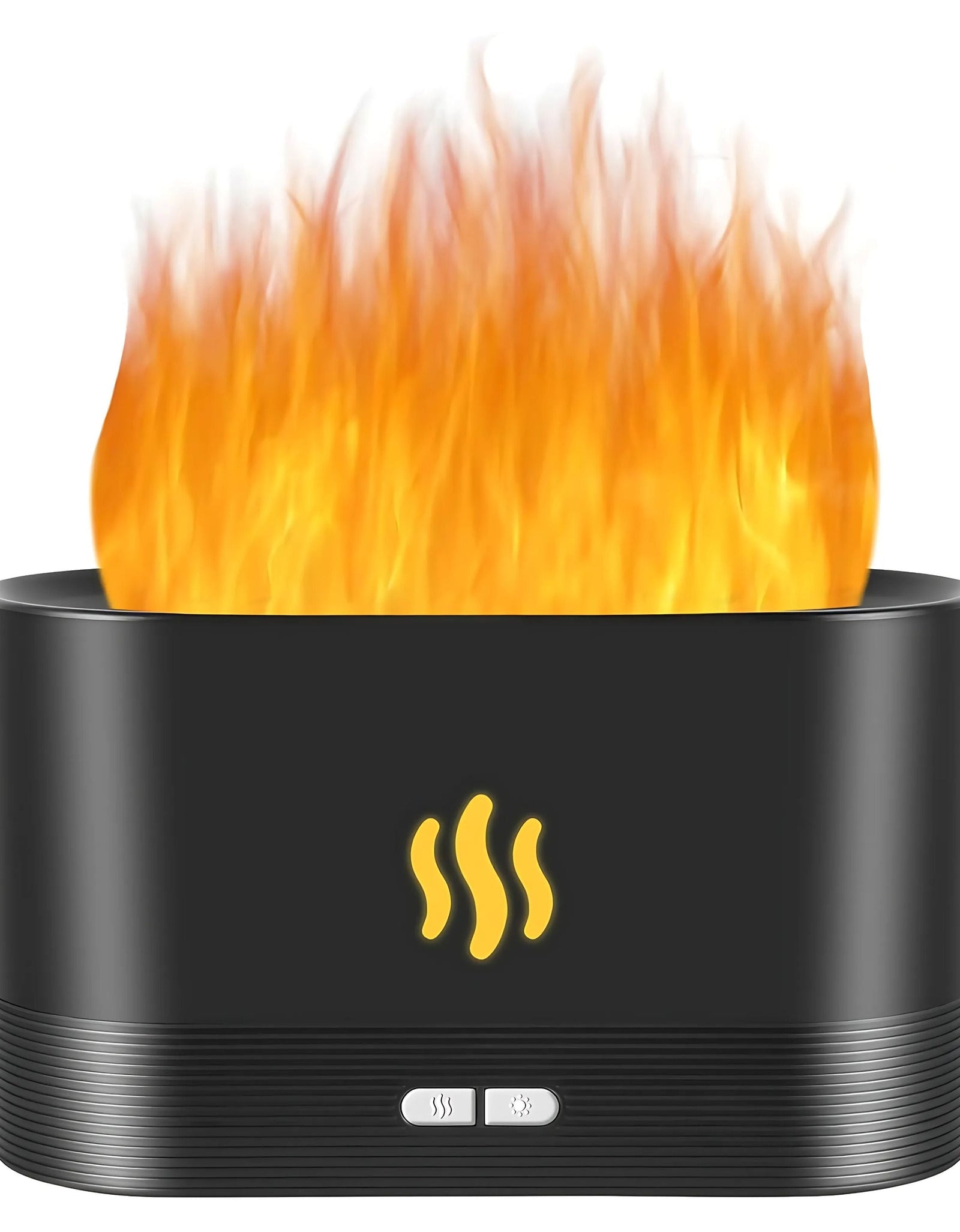 USB Essential Oil Diffuser – Ultrasonic Flame Humidifier with LED Flame Lights, Aroma Diffuser for Home