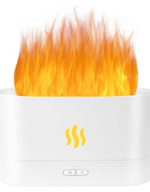 Load image into Gallery viewer, USB Essential Oil Diffuser – Ultrasonic Flame Humidifier with LED Flame Lights, Aroma Diffuser for Home
