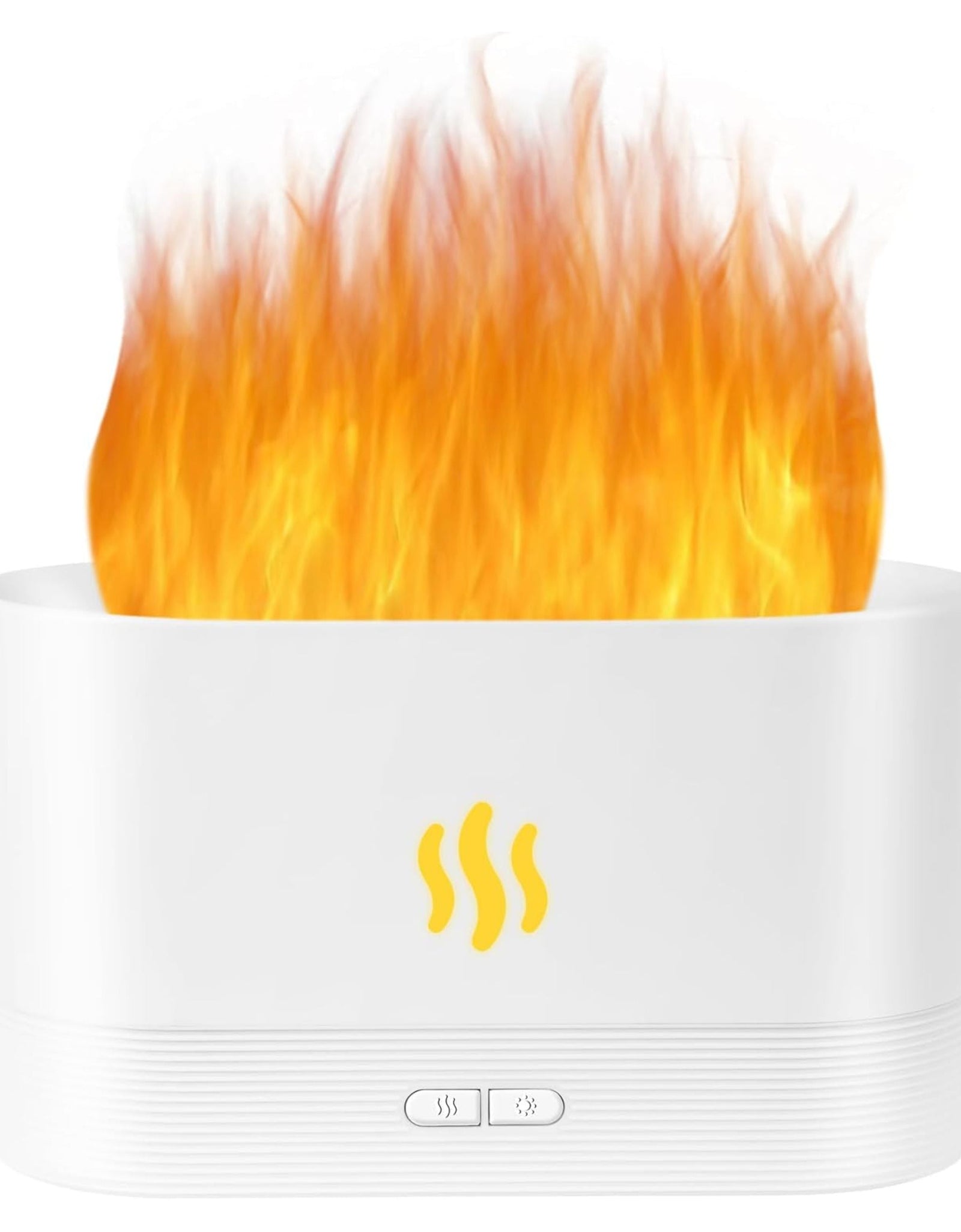 USB Essential Oil Diffuser – Ultrasonic Flame Humidifier with LED Flame Lights, Aroma Diffuser for Home