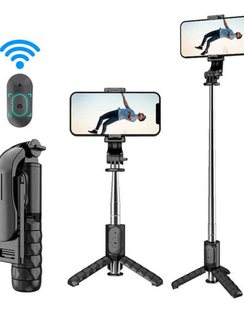 Load image into Gallery viewer, Bluetooth Selfie Stick Tripod – Wireless Handheld Stand with LED Light &amp; Remote
