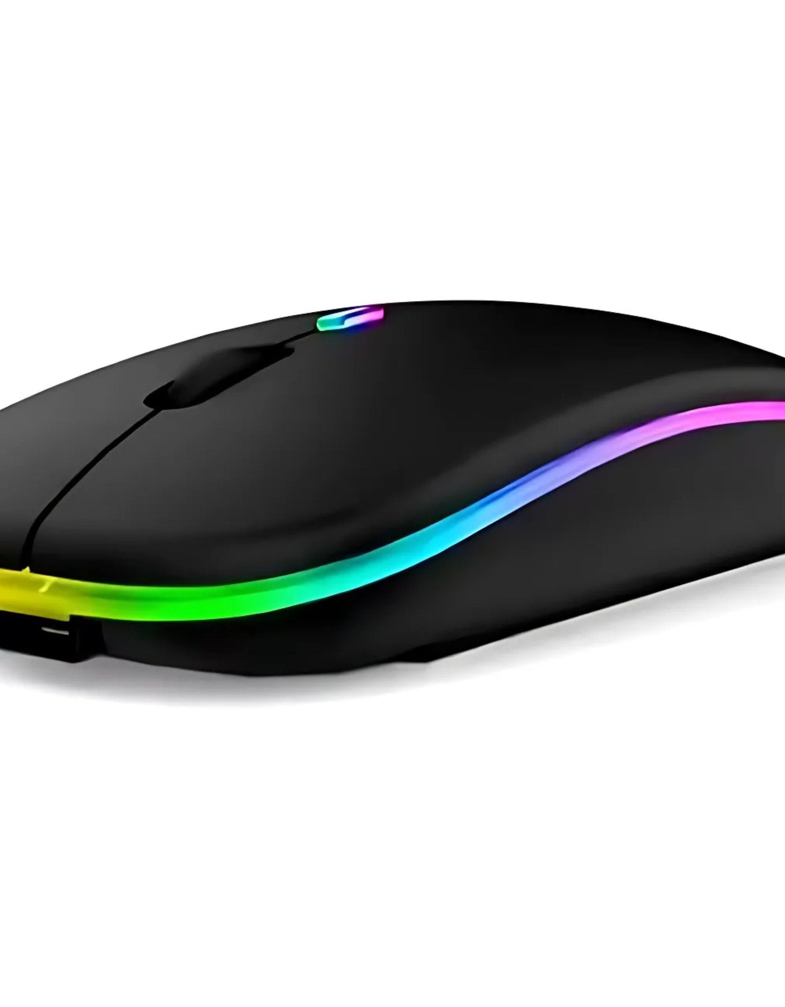 Wireless RGB Mouse – Silent Rechargeable Bluetooth Mouse with LED Backlight for PC & Laptop