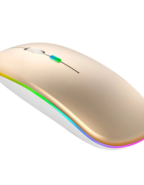 Load image into Gallery viewer, Wireless RGB Mouse – Silent Rechargeable Bluetooth Mouse with LED Backlight for PC &amp; Laptop
