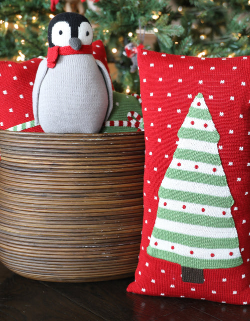 Load image into Gallery viewer, Striped Tree Lumbar Pillow by Melange Collection
