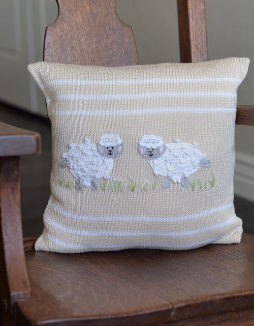 Load image into Gallery viewer, Lamb 10" Pillow, Ecru by Melange Collection
