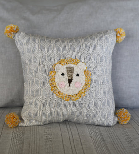Lion 10" Pillow by Melange Collection