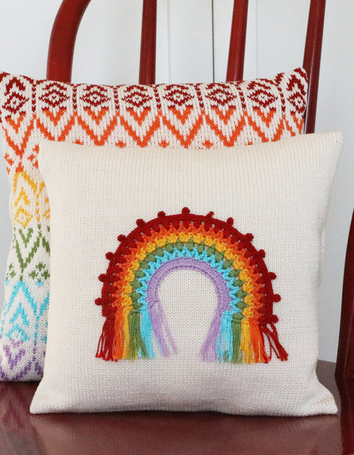 Load image into Gallery viewer, Rainbow 10" Pillow by Melange Collection
