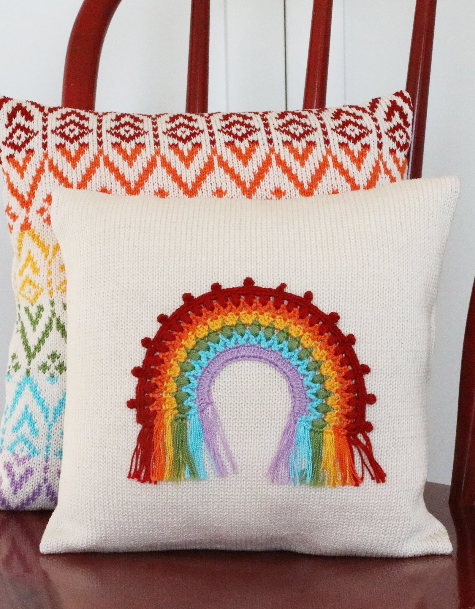 Rainbow 10" Pillow by Melange Collection