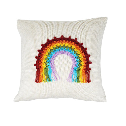 Load image into Gallery viewer, Rainbow 10" Pillow by Melange Collection
