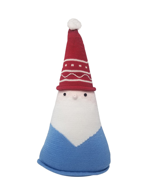 Load image into Gallery viewer, Santa Cone Pillow, 15", Blue by Melange Collection
