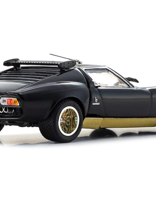 Load image into Gallery viewer, Lamborghini Miura SVR Black with Gold Accents and Wheels 1/43 Diecast Model Car by Kyosho
