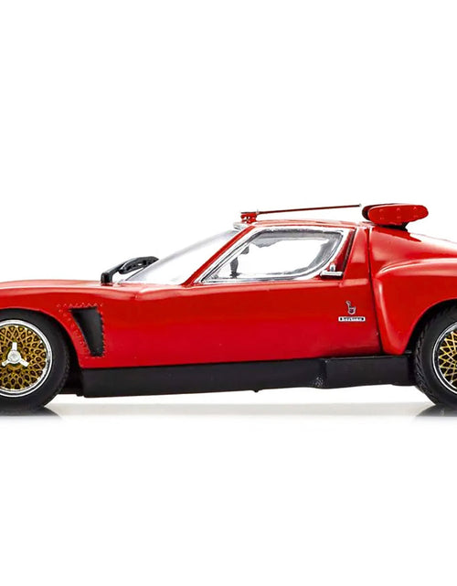 Load image into Gallery viewer, Lamborghini Miura SVR Red with Black Accents and Gold Wheels 1/43 Diecast Model Car by Kyosho
