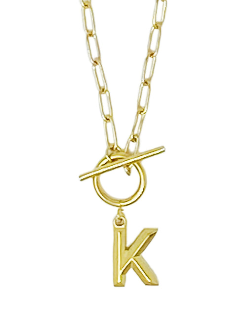 Load image into Gallery viewer, Modern Classic Initial Necklace by Ellisonyoung.com
