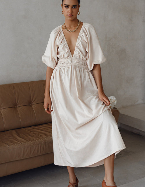Load image into Gallery viewer, Kezas Cotton Maxi Dress by ELF
