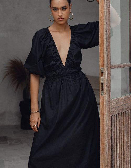 Load image into Gallery viewer, Kezas Cotton Maxi Dress by ELF
