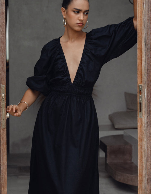 Load image into Gallery viewer, Kezas Cotton Maxi Dress by ELF
