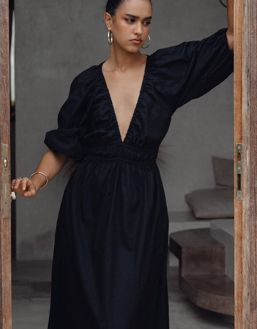 Load image into Gallery viewer, Kezas Cotton Maxi Dress by ELF
