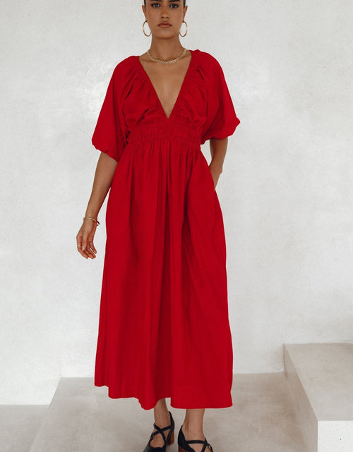 Load image into Gallery viewer, Kezas Cotton Maxi Dress by ELF
