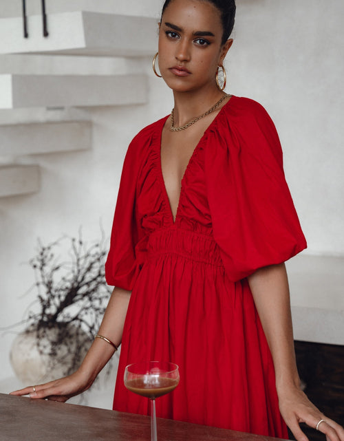 Load image into Gallery viewer, Kezas Cotton Maxi Dress by ELF

