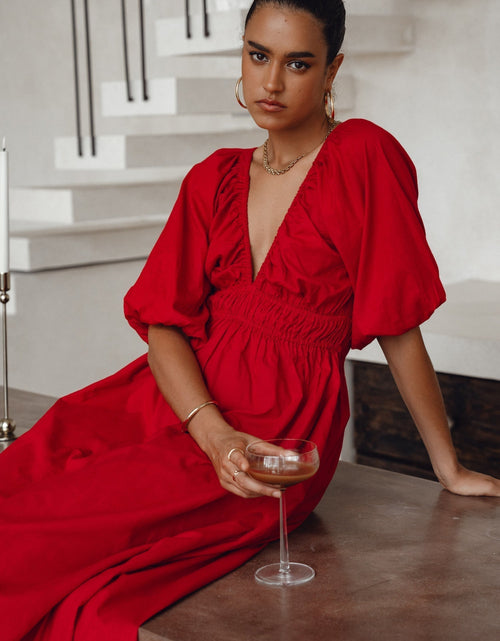 Load image into Gallery viewer, Kezas Cotton Maxi Dress by ELF
