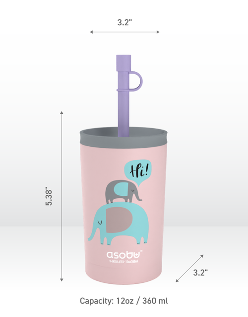 Load image into Gallery viewer, Pink Mini Sippy by ASOBU®
