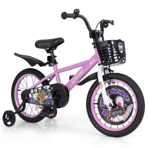 Load image into Gallery viewer, 16 Inch Kids Bike for 4-8 Years Old Sport Bicycle with Adjustable Handlebar and Saddle-16 inches
