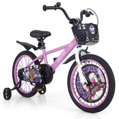 Load image into Gallery viewer, 18 Inch Kids Bike for 4-8 Years Old Sport Bicycle with Adjustable Handlebar and Saddle-18 inches
