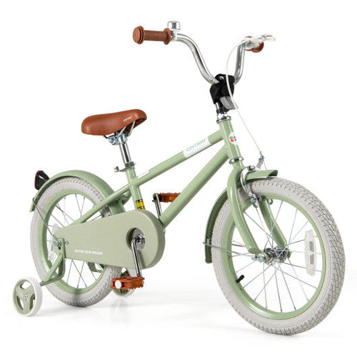 Load image into Gallery viewer, Kids Bike with Adjustable Handlebar and Saddle Green-16 Inches

