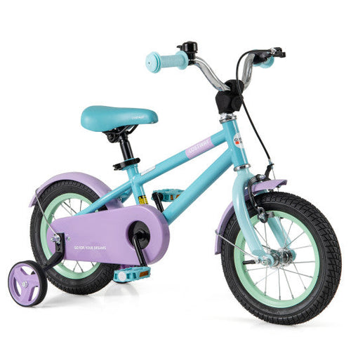 Load image into Gallery viewer, Kids Bike with Adjustable Handlebar and Saddle Purple-12 Inches
