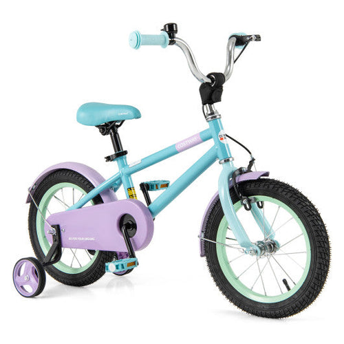 Load image into Gallery viewer, Kids Bike with Adjustable Handlebar and Saddle Purple-14 Inches
