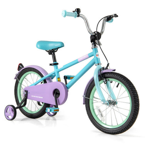 Load image into Gallery viewer, Kids Bike with Adjustable Handlebar and Saddle Purple-16 Inches
