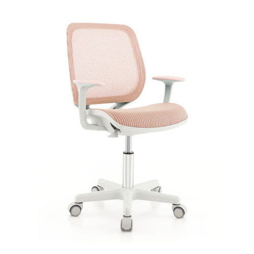 Load image into Gallery viewer, Swivel Mesh Children Computer Chair with Adjustable Height-Pink
