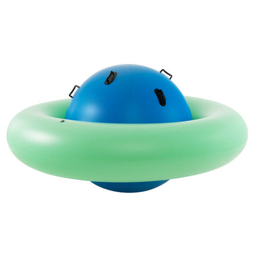 Load image into Gallery viewer, 7.5 Foot Giant Inflatable Dome Rocker Bouncer with 6 Built-in Handles for Kids-Green
