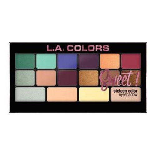 Load image into Gallery viewer, L.A. Colors Sweet! 16 Color Eyeshadow Palette - Playful
