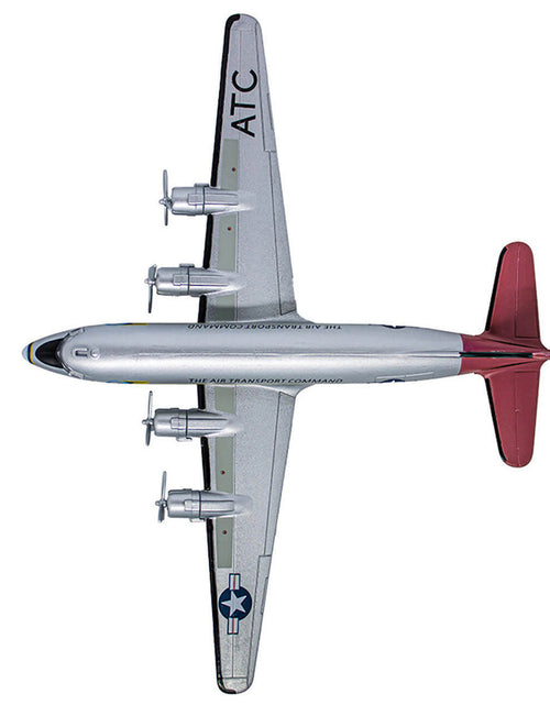 Load image into Gallery viewer, Douglas C-54 Skymaster Transport Aircraft "Berlin Airlift Candy Bomber Air Transport Command" United States Air Force (1945) "Planes of World War II" Series 1/200 Diecast Model Airplane by Luppa
