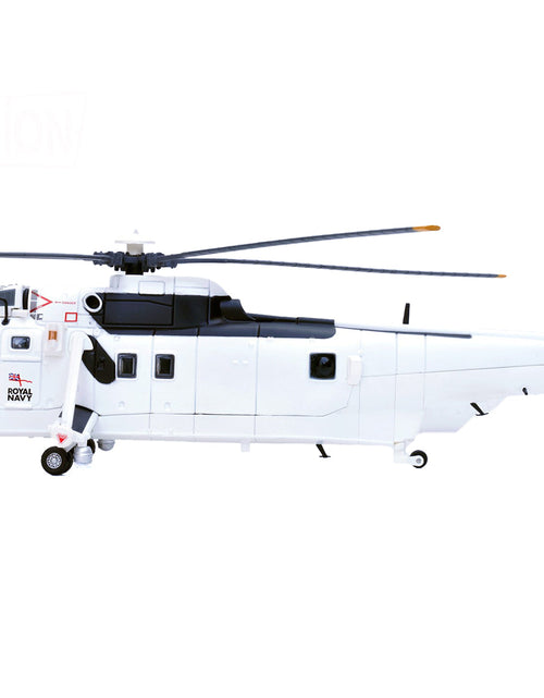 Load image into Gallery viewer, Westland Sea King HC.4 Helicopter "White Livery 845 Naval Air Squadron United Nations Protection Force Bosnia/Croatia" (1995) British Royal Navy 1/72 Diecast Model by Legion
