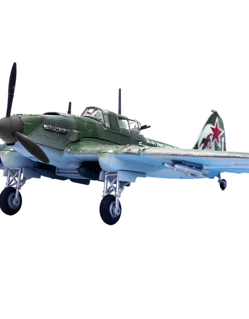 Load image into Gallery viewer, Ilyushin IL-2M3 Sturmovik Aircraft Green Camouflage "Double Hero of the Soviet Union Ivan Pavlov" Soviet Air Force 1/72 Diecast Model Airplane by Legion
