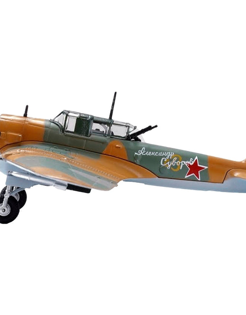 Load image into Gallery viewer, Ilyushin IL-2 Shturmovik Aircraft Camouflage "Alexander Suvorov Hero of the Soviet Union Lieutenant V.T. Aleksuhin 167th Guards Air Regiment 617 ShAP" (1943) Soviet Air Force 1/72 Diecast Model Airplane by Legion
