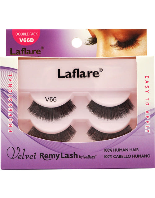 Load image into Gallery viewer, LAFLARE Velvet Remy Lash - Double Packs - V66D
