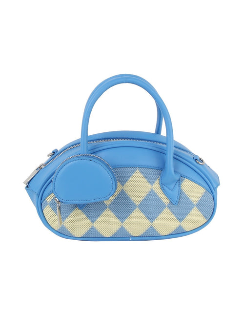 Load image into Gallery viewer, Argyle top handle oval petite handbag by Handbag Factory
